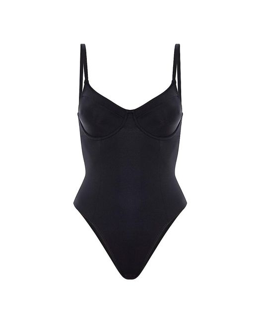 GOOD AMERICAN Synthetic Showoff One piece Swimsuit In Black Lyst