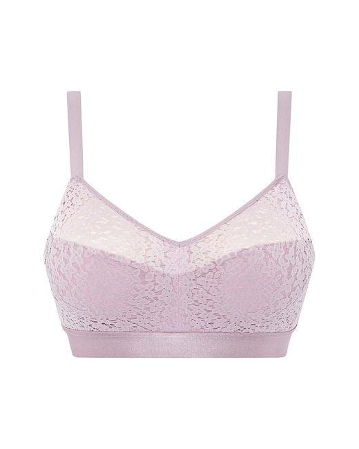 Chantelle Norah Lace Full Support Wireless Bra in Pink Lyst