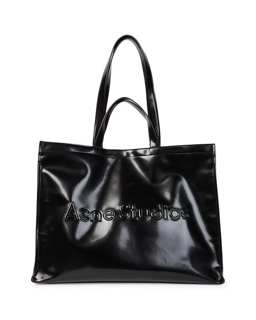 Acne Studios Logo Shopper Tote Bag in Black for Men Lyst