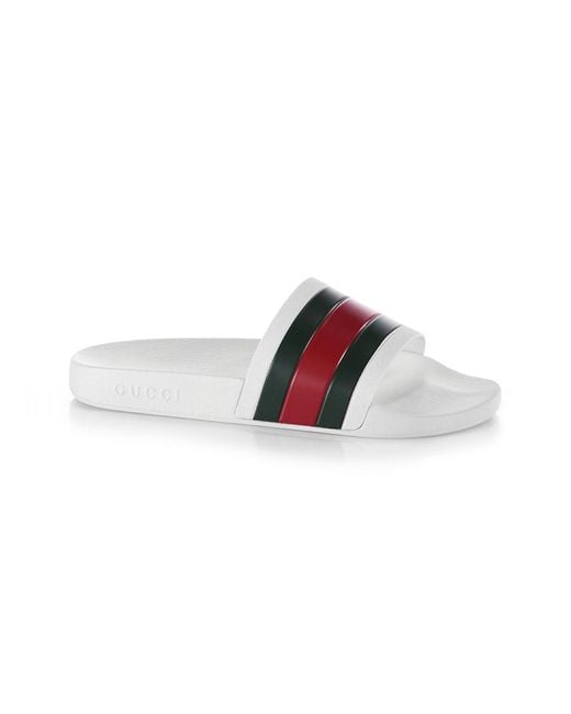 gucci white slippers