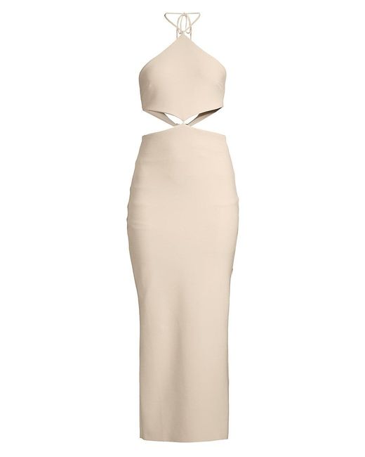 Bec & Bridge Synthetic Iris Cut-out Halter Midi-dress | Lyst