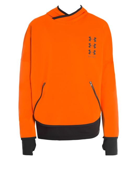 mens orange under armour hoodie