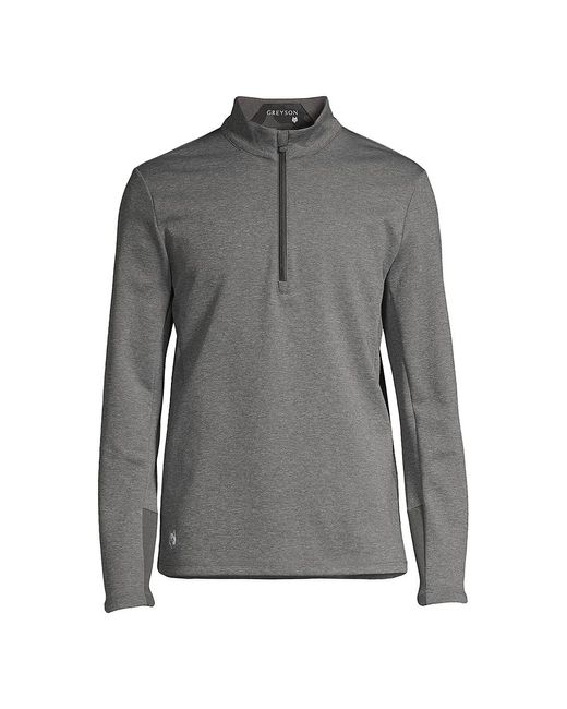 Greyson Sequoia Quarter-zip Sweatshirt in Gray for Men | Lyst