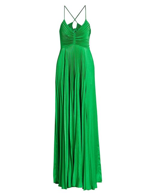 A.L.C. Synthetic A.l.c. Aries Pleated Gown in Green | Lyst