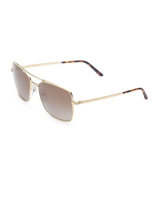 Cartier Santos Rectangular Sunglasses in Gold (Metallic) for Men - Lyst