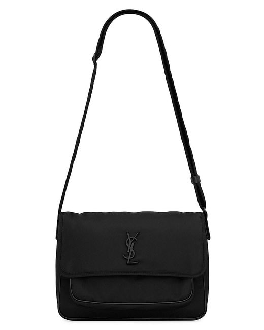 Saint Laurent Niki Messenger Bag In Eco-nylon in Black for Men | Lyst