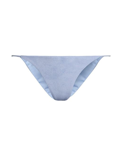 JADE Swim Synthetic Bare Minimum Bikini Bottom in Blue | Lyst