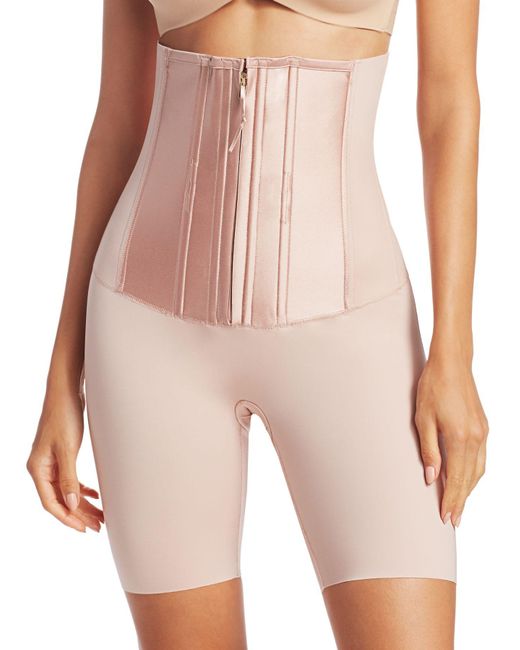 Spanx Cotton Highwaist Midthigh Corset Shaper Lyst