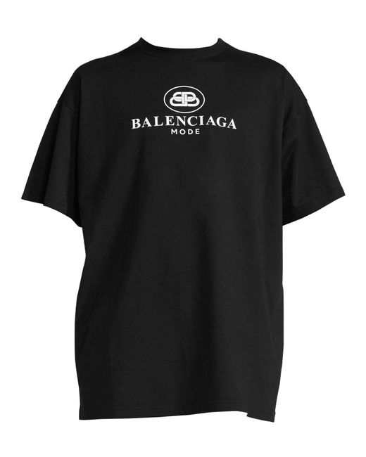 Balenciaga Cotton Mode Logo Graphic T-shirt in Black for Men - Save 38% ...