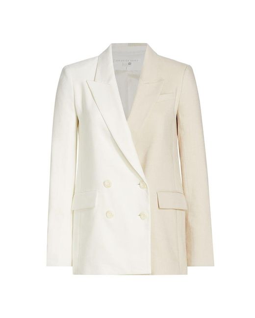 Veronica Beard Braeton Two-tone Dickey Jacket in White | Lyst
