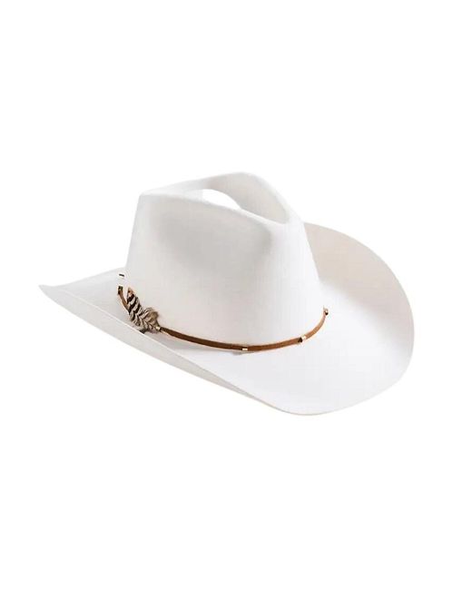Freya Ponderosa Wool Felt Cowgirl Hat in White Lyst