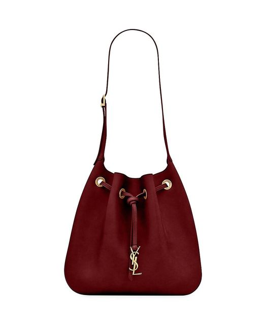 Saint Laurent Paris Vii Medium Hobo Bag In Leather in Red Lyst