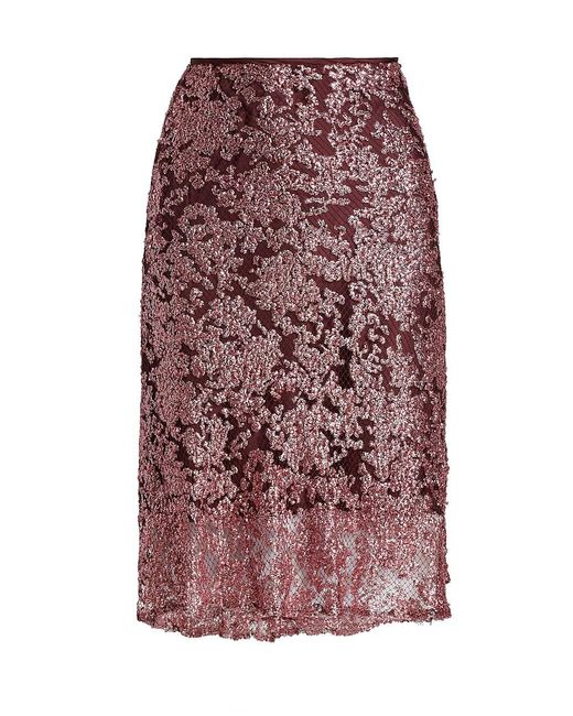 Rachel Comey Hebron Sequin Knee-length Skirt in Purple | Lyst
