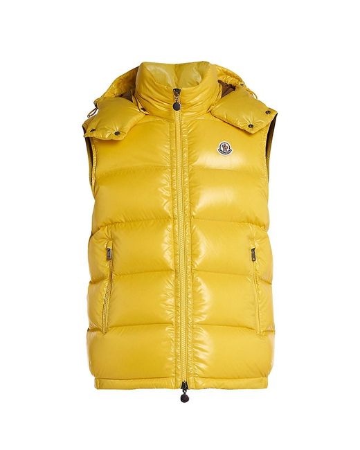 Moncler Bormes Puffer Vest in Yellow for Men | Lyst