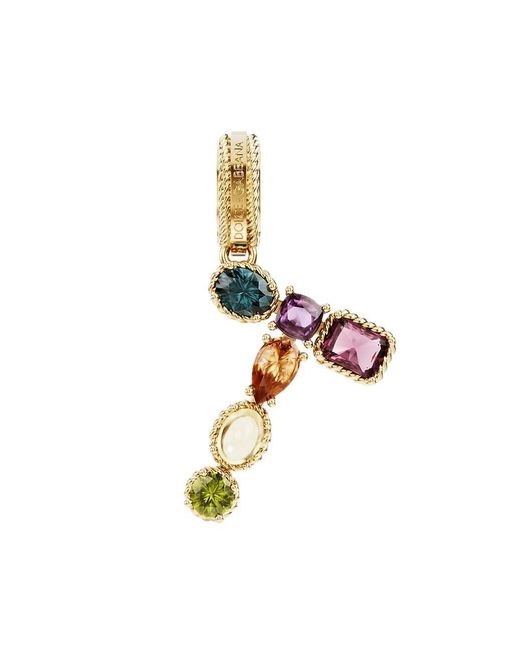 Dolce & Gabbana Rainbow Alphabet 18k Yellow Gold & Multi Gemstone ...