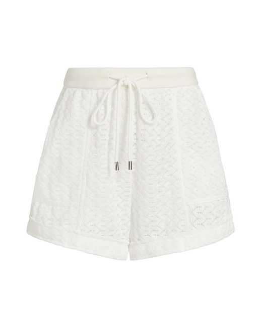 Jonathan Simkhai Clemence Crochet Shorts in White | Lyst