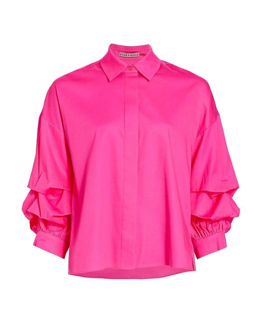 alice and olivia edyth shirt