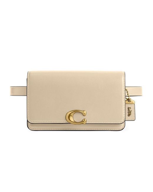 COACH Bandit Leather Sling Bag in Natural | Lyst
