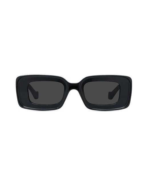 Loewe Chunky Anagram Rectangle Sunglasses in Black | Lyst