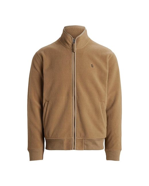 Polo Ralph Lauren Montana Zipup Fleece Jacket in Brown for Men Lyst