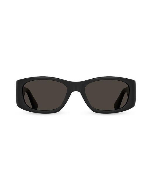 Moschino Mos145/s 55mm Rectangular Sunglasses in Black | Lyst