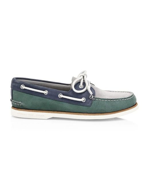 navy leather boat shoes