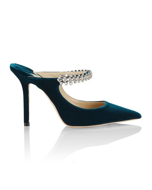 bing crystal embellished mule