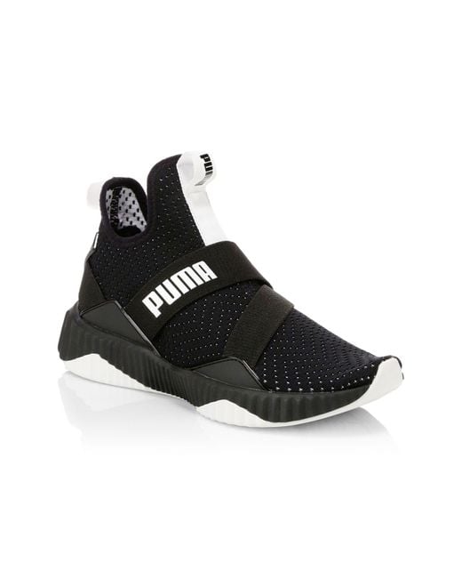 PUMA Defy Mid Core Shoes in Black/White (Black) | Lyst