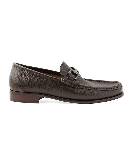 Bruno Magli Trieste Leather Horsebit Loafers in Brown for Men | Lyst