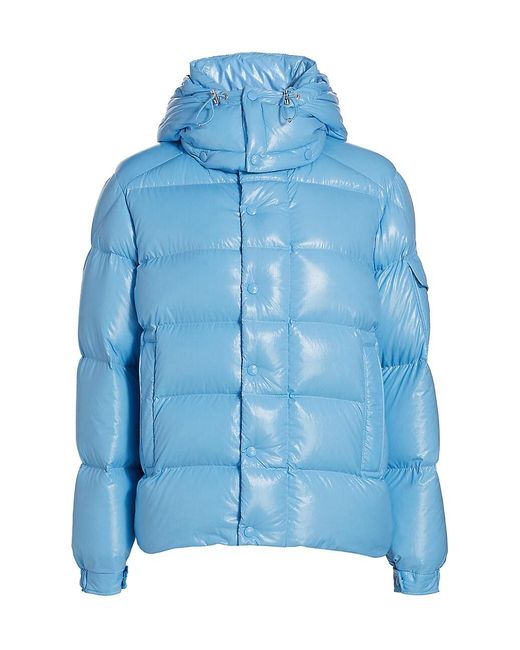 Moncler Synthetic Maya 70 Jacket in Sky Blue (Blue) | Lyst