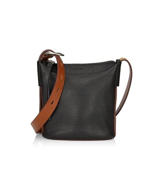 Rag & Bone Belize Mini Leather Bucket Bag in Black Lyst
