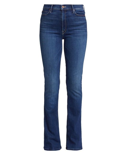 Mother Denim Runaway High-rise Stretch Slim Boot-cut Jeans in Blue | Lyst