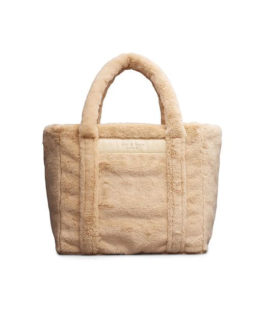 Rag & Bone Small Cloud Faux Fur Tote in Natural Lyst