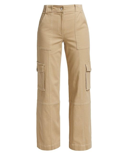 Twp Coop High-rise Cargo Pants in Natural | Lyst