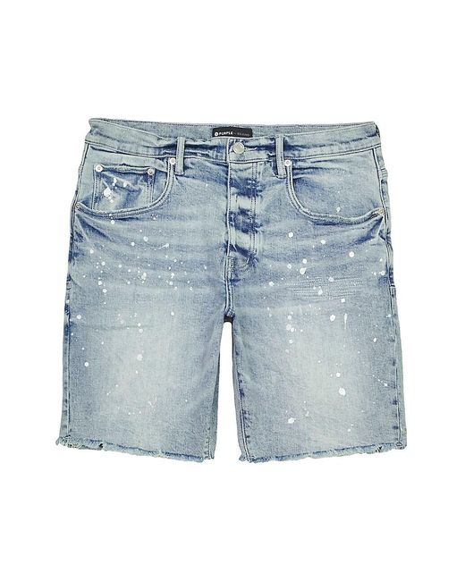 Purple Brand Paint Splatter Denim 