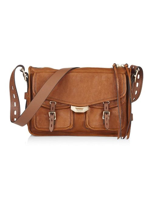 Rag & Bone Field Leather Messenger Bag in Brown Lyst