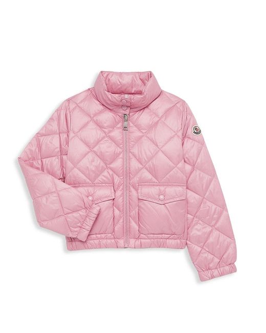 Moncler Little Girl's & Girl's Binic Down Jacket in Pink | Lyst