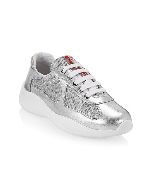 white prada trainers