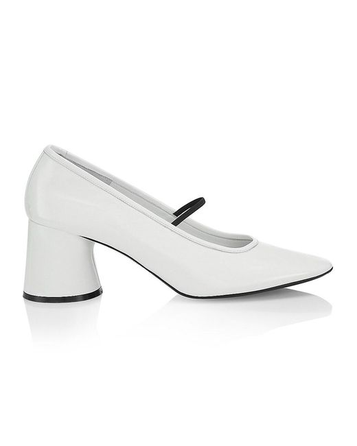 Khaite Lorimer Patent Leather Pumps in White | Lyst