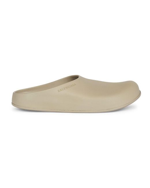 Balenciaga Closed Pool Slides in Beige (Natural) Lyst