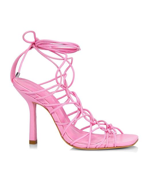 Schutz Synthetic Heyde Wraparound Sandals in Pink | Lyst