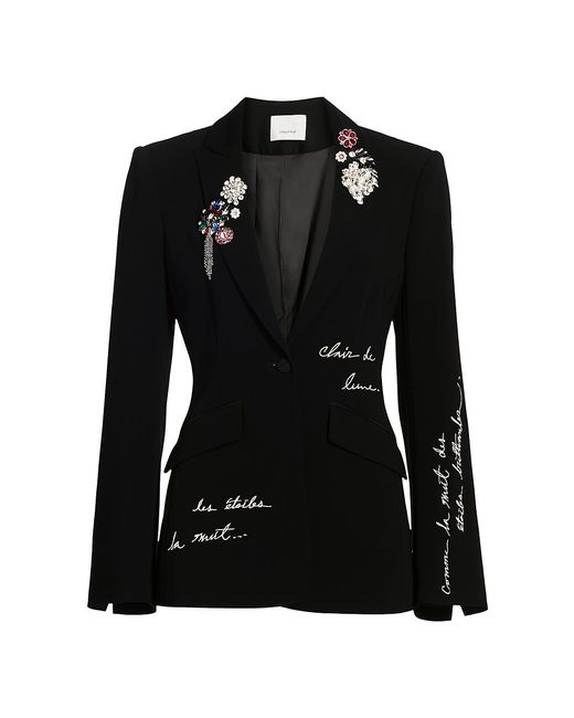 Cinq À Sept Synthetic Cheyenne Embroidered Brooch Blazer Jacket in ...
