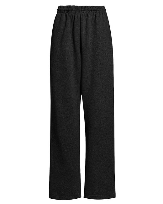 Wardrobe NYC Hailey Bieber Wideleg Track Sweatpants in Black Lyst