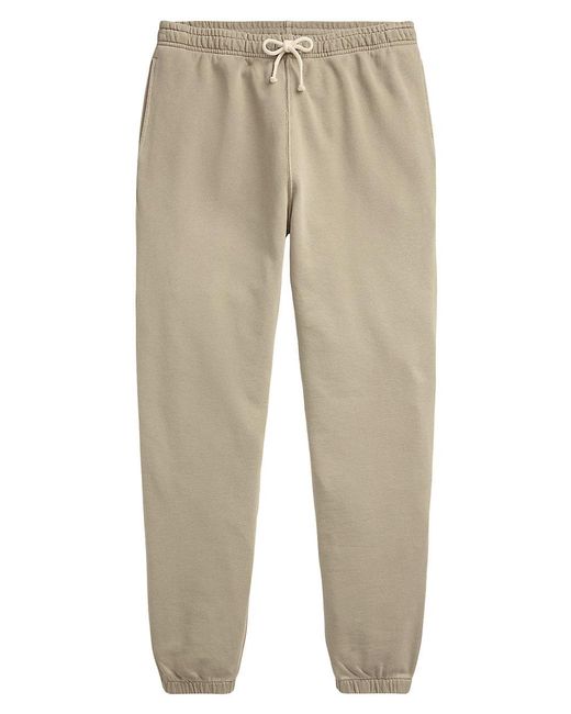 Polo Ralph Lauren Cotton Drawstring Sweatpants in Natural for Men | Lyst