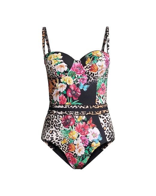 Johnny Was Synthetic Sandra One-piece Swimsuit | Lyst