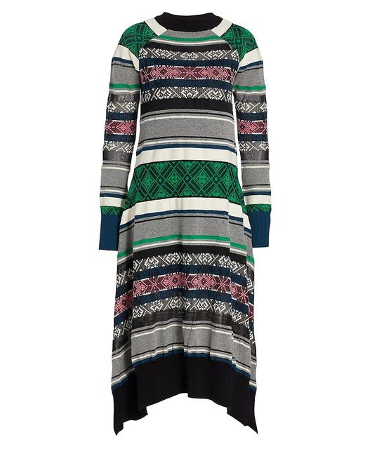sacai rug jacquard knit pullover sacai rug jacquard knit pullover