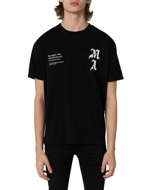 Amiri Cotton Wes Lang X Checkered Skull T-shirt in Black for Men | Lyst