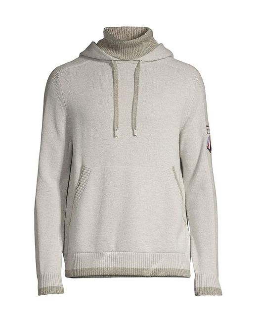 Loro Piana Snow Wander Baby Cashmere Hoodie in Gray for Men | Lyst