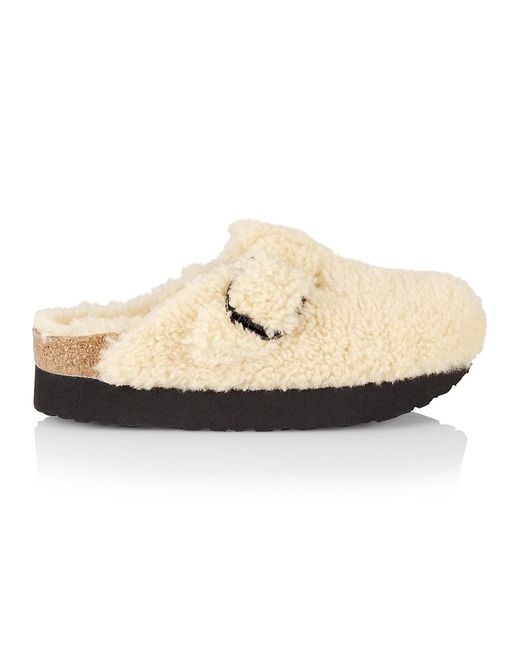 papillio boston big buckle clogs in teddy