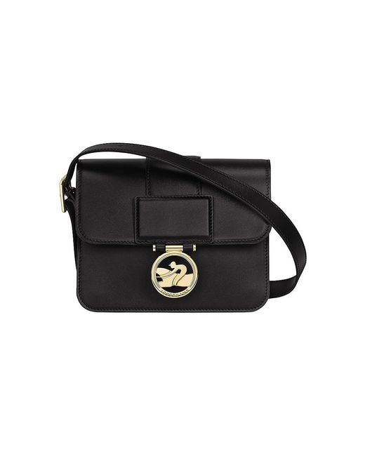 Longchamp Small Boxtrot Leather Crossbody Bag in Black Lyst